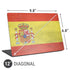Spain Flag Distressed Universal Laptop 12in (9.8 x 6.8in) Skin